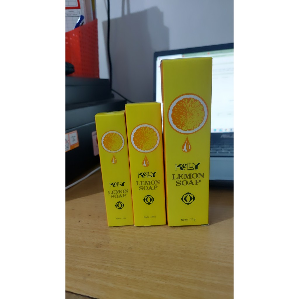 KELLY Sabun Wajah Lemon Soap &amp; Lemon Soap Soft Scrub