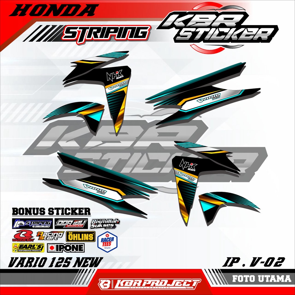 VARIO 125 NEW (COD) STICKER STRIPING MOTOR VARIO 125 NEW.02