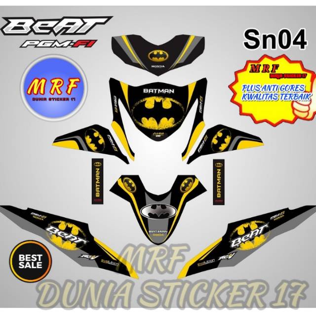 dekal beat karbu stiker decal beat karbu decal stiker beat karbu stiker motor beat karbu Batman