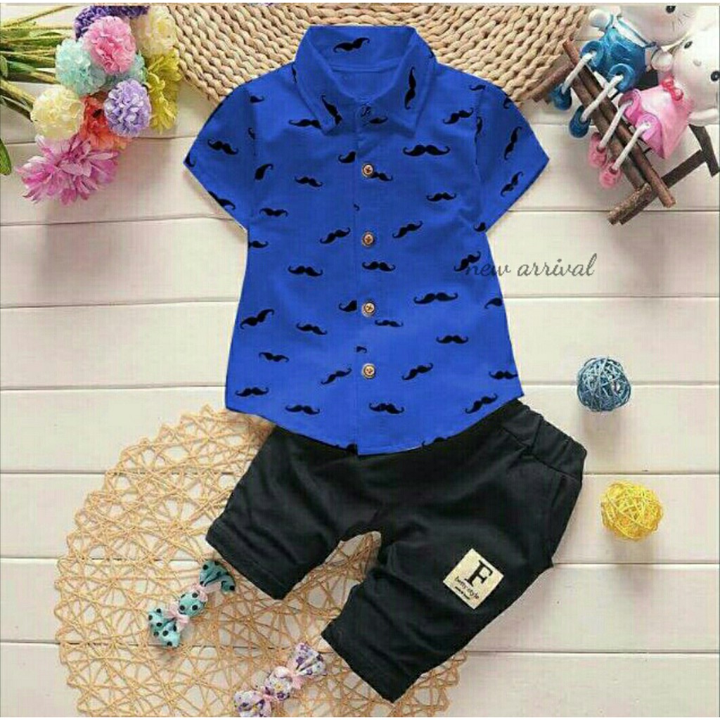 FWG - SET KUMIS / SETELAN ANAK LAKI / SET ANAK MURAH / SETELAN ANAK ANAK