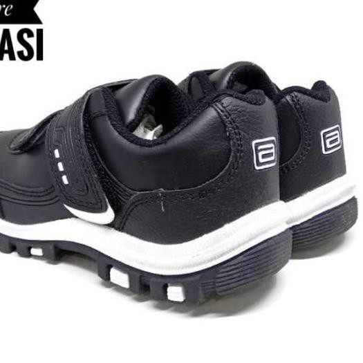 *BiG PROMO Sepatu Sekolah Anak Laki-laki Lelaki Perempuan Unisex Ando Morgan Lite Velcro SD SMP .,.,
