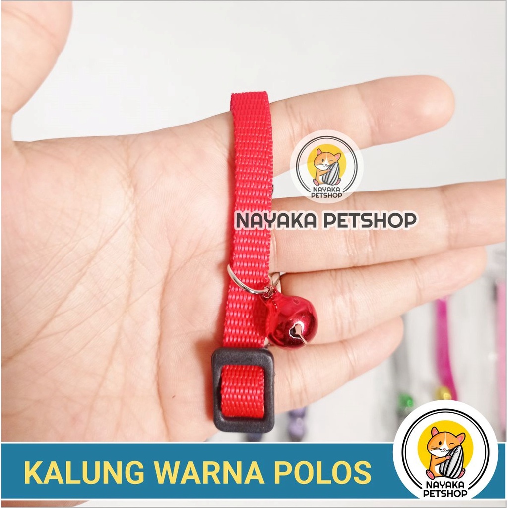 Kalung Kucing Lonceng Murah Kerincing Polos Motif Pita Pom Pom Kelinci Kitten