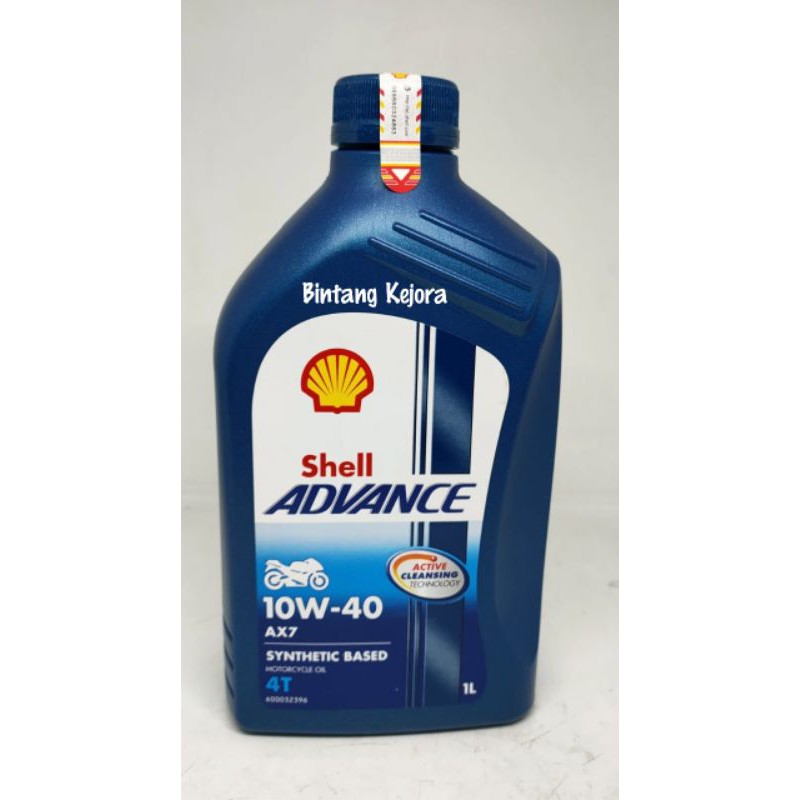 OLI SHELL ADVANCE AX7 10W-40 OLI SHELL AX7 MOTOR BEBEK SPORT 4TAK 4 TAK 1 LITER 1LITER 1L 1 L ASLI