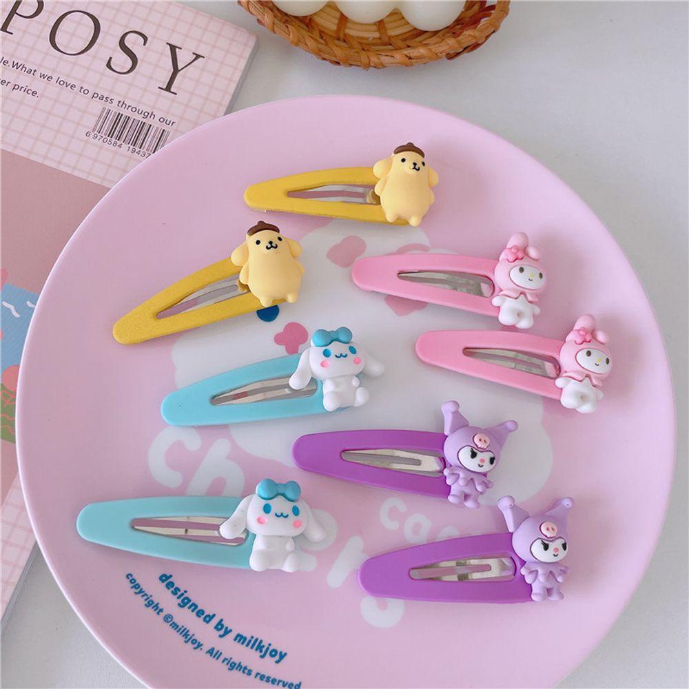 Klip BB AUGUSTINA Kuromi Elegan Simple Candy Color Kawaii Kartun Cinnamoroll Jepit Rambut Gaya Korea