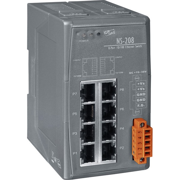ICPDAS ETHERNET HUB SWITCH 8 PORT | NS-208 CR