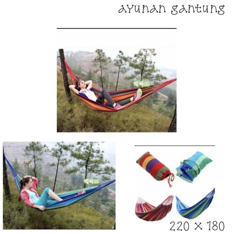 Ayunan Hammock | Ayunan gantung kain | Ayunan santai | ayunan  kain