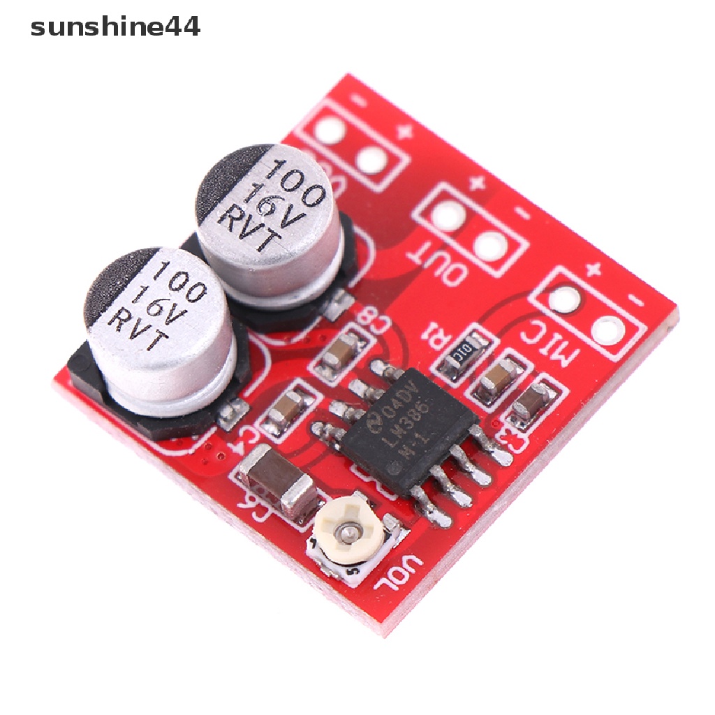 Sunshine Papan amplifier power DC 5V-12V LM386 200x Untuk Mikrofon