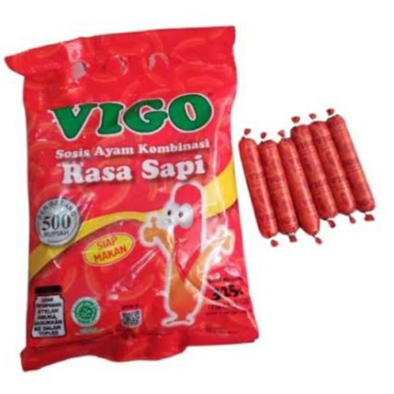 ✔MURAH Sosis Sapi VIGO Siap Makan Isi 25 / Bekal Sekolah / Vigo Sosis Sapi / Sosis Siap Makan