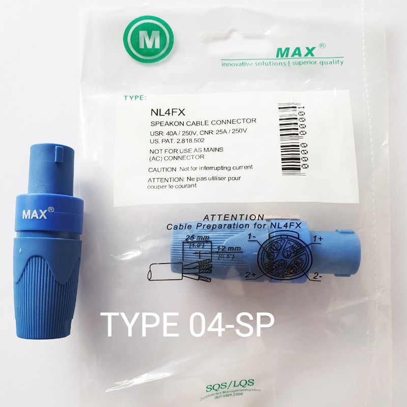 JACK SPEAKON KABEL AUDIO PLUG MAX SPEAKON CABLE CONNECTOR SPEAKER TWIST CONNETOR NEUTRIK