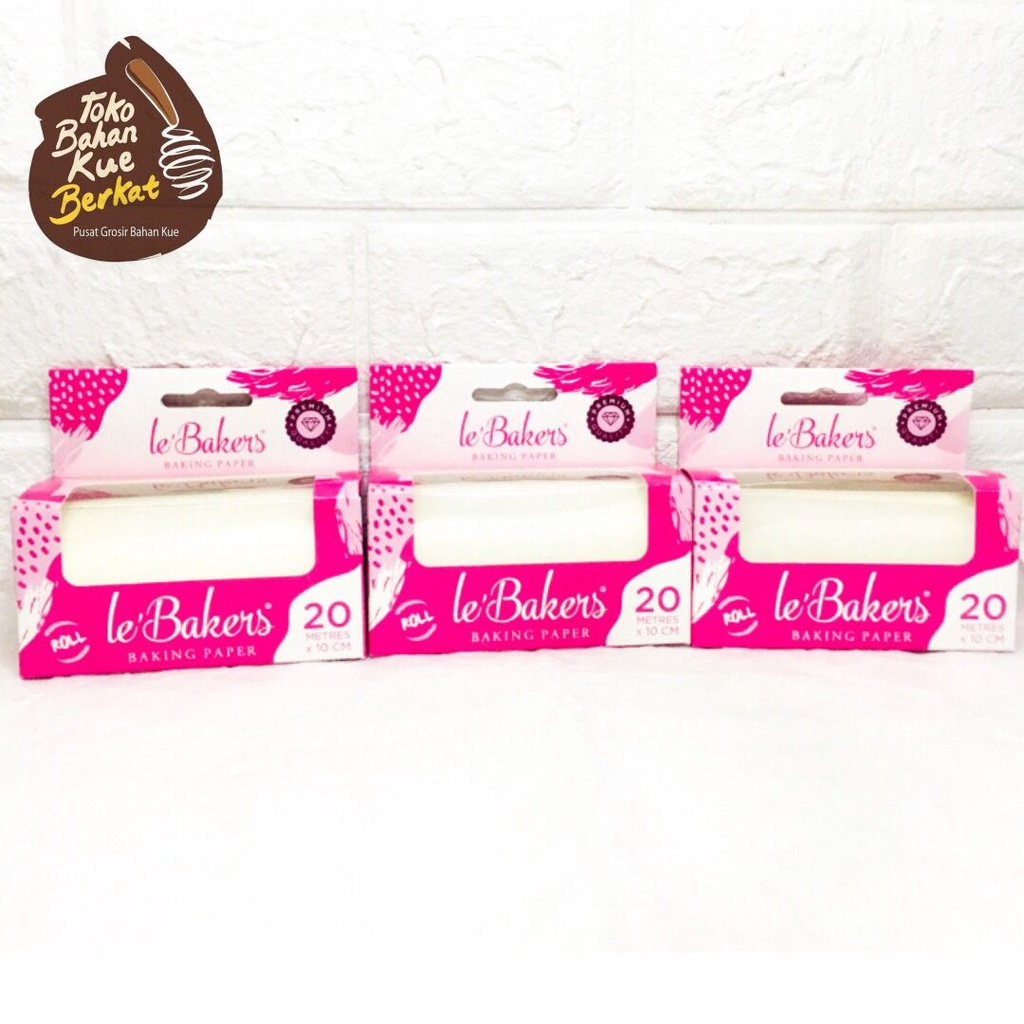 LE BAKERS BAKING PAPER 20 M x 10 CM / PARCHMENT KERTAS BAKAR / ROTI