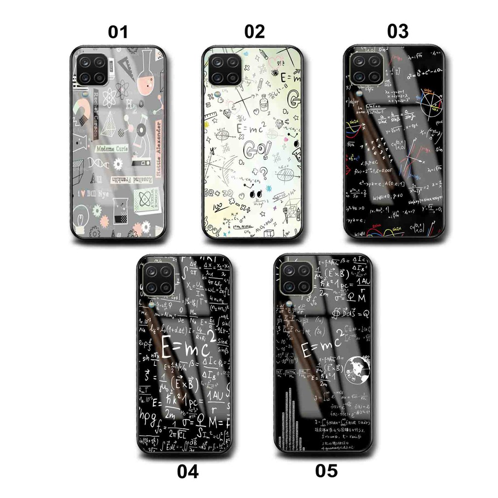 Softcase Kaca Glass Rumus (SF109) - Case Samsung A12 Terbaru - Casing Samsung A12 - Case HP A12