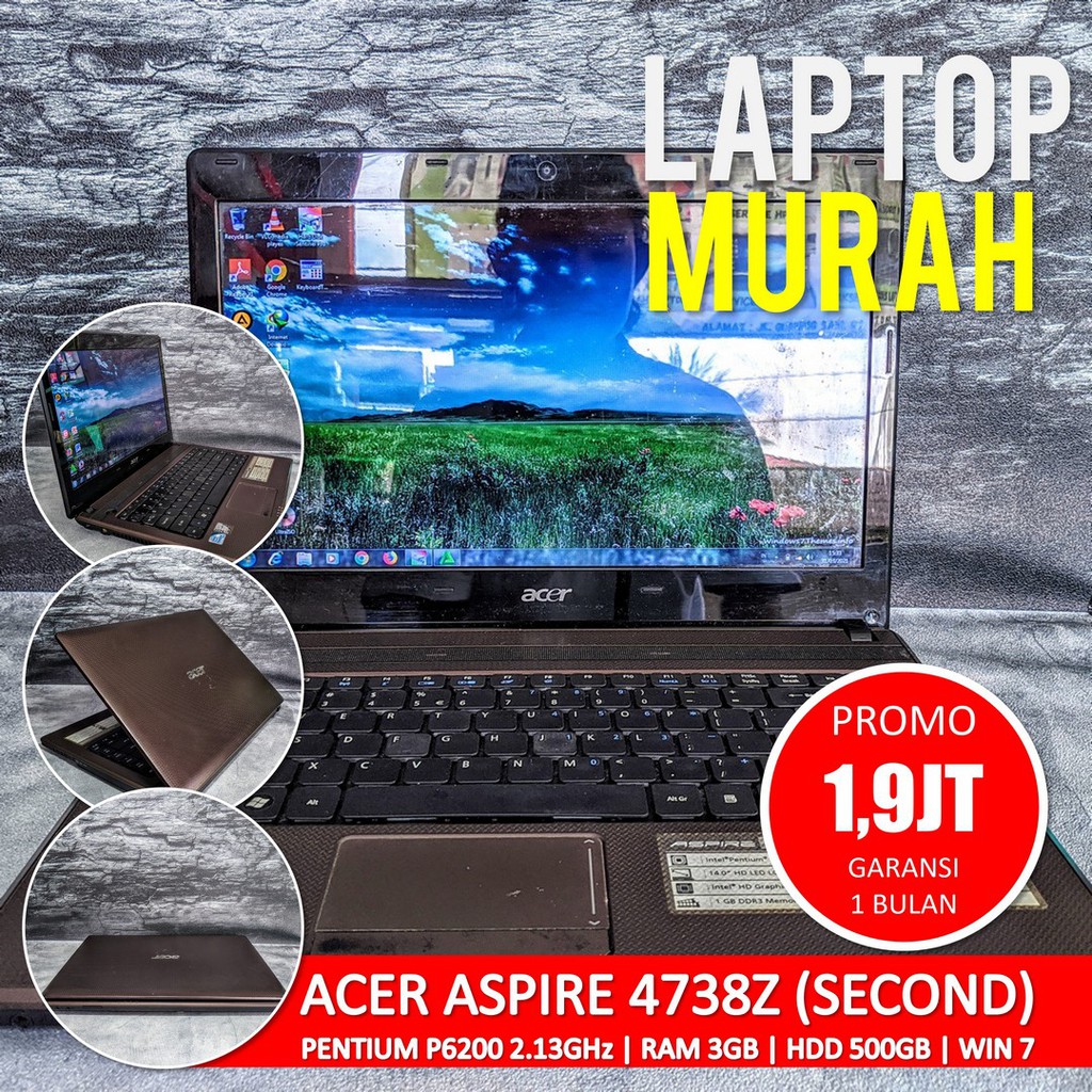 [Bisa COD] MURAHH Laptop Acer 4738Z – Laptop Second Seken Bekas Notebook Netbook Murah
