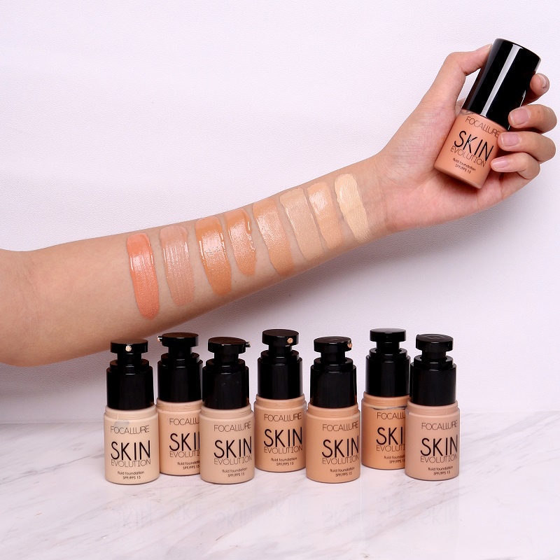 Focallure Face Foundation Makeup Liquid Fluid Full Coverage Oil Control BPOM FA-30 FA30 FA 30