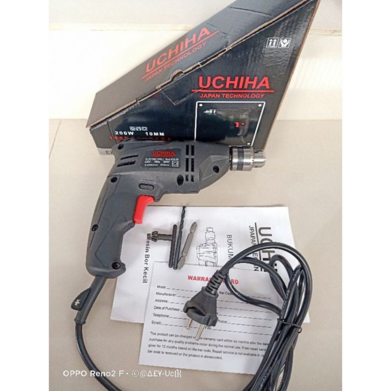bor listrik 10 mm type 10-14 original UCHIHA JAPAN 200watt