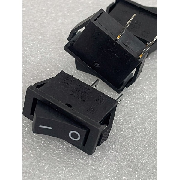 Saklar Rocker switch Tanggung HITAM TIPIS 2 pin / 2 kaki ON OFF ROCKER SWITCH