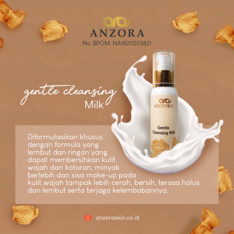 Anzora Cosmetic Product (Gentel Milk Cleansing) Makeup Remover Step 1