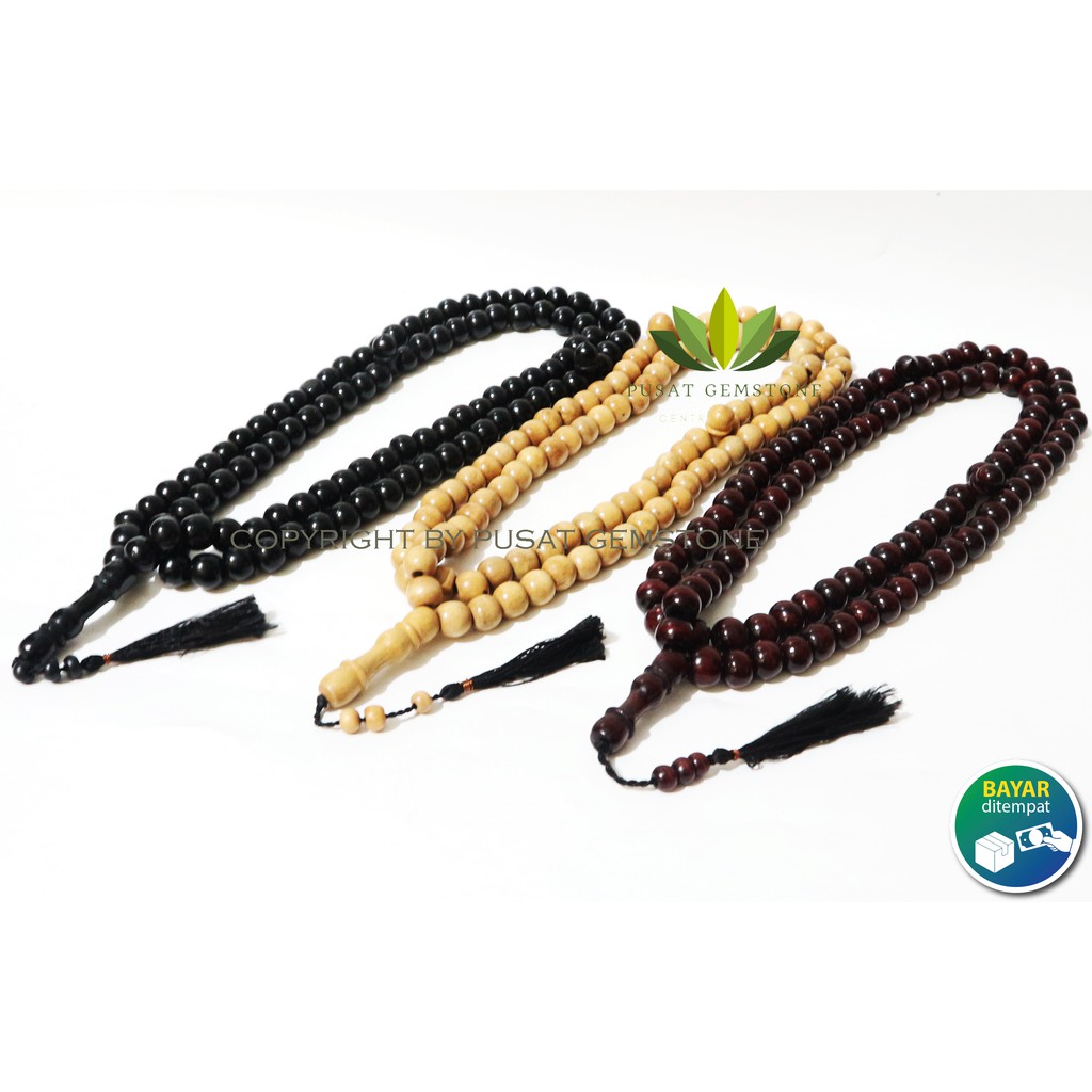 Tasbih Kayu Lokat 99 Butir 15 mm