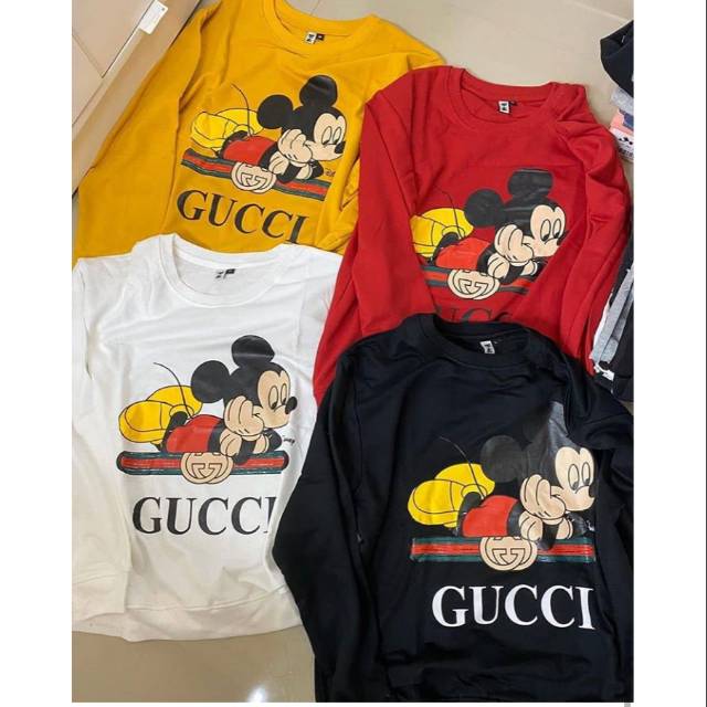 baju gucci mickey mouse
