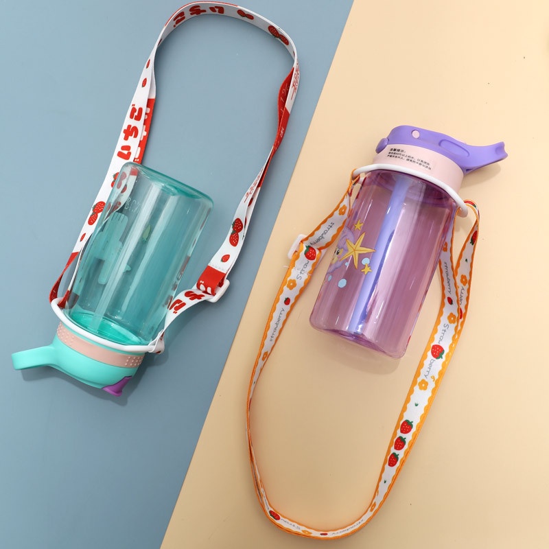 Tali Lanyard Botol Minum Thermos Transfer Termal Warna-Warni Dapat Disesuaikan