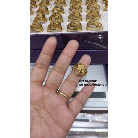 Cincin titanium Cendrawasih cantik awet tdk mudah luntur tdk hitam anti karat selamanya