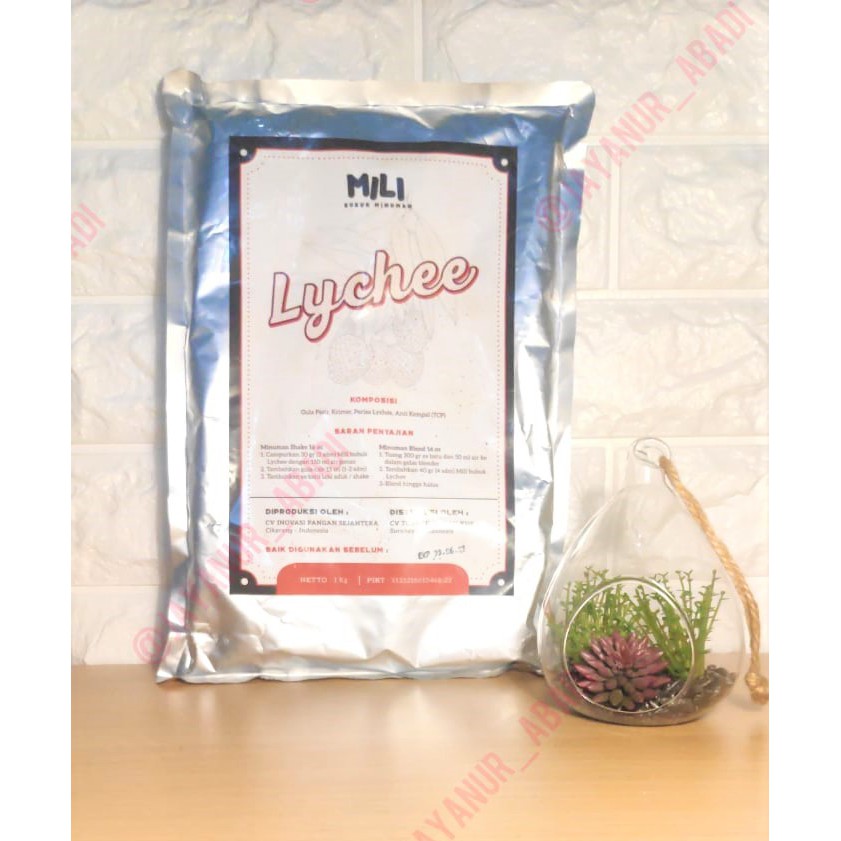 Jual Bubuk Minuman Mili Lychee Original Kg Exp Bln Shopee Indonesia