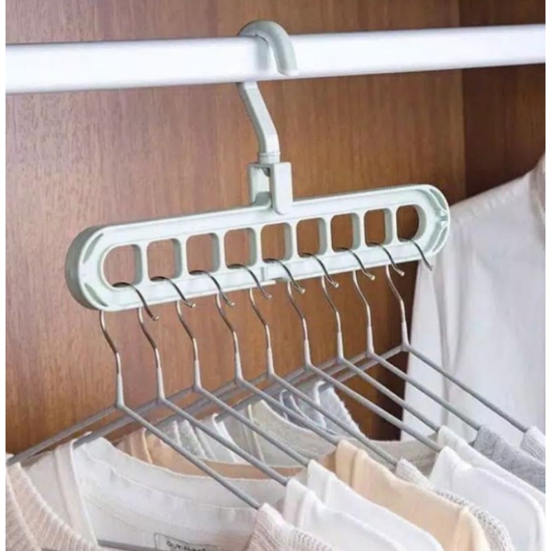 Magic Folding Hanger Gantungan Baju Instan Jemuran Baju