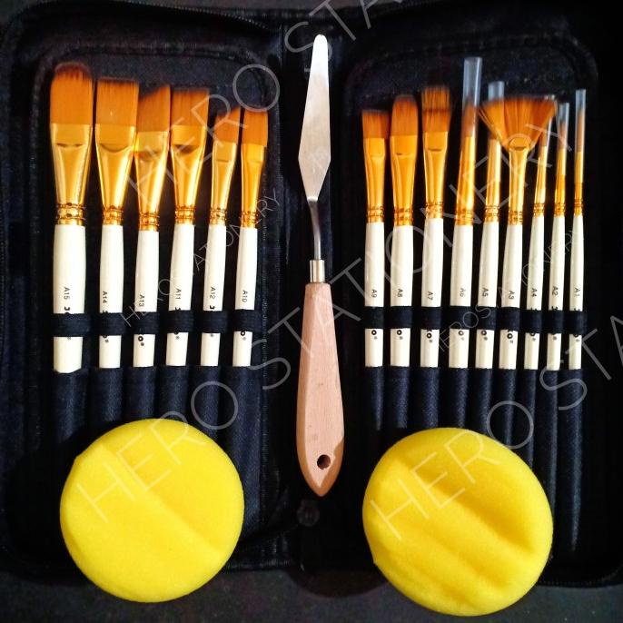 

Brush Set Alat Seni Lukis Kuas Joyko Brs-12 Kualitas Premium