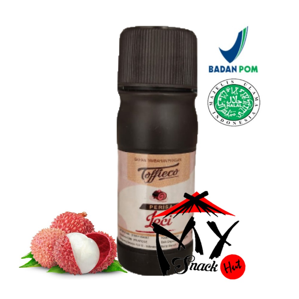 TOFFIECO FLAVOUR LYCHEE 25ML - TOFIECO ESSENCE LECI - ESEN LITCHI LECY FLAVOR ESENSE CAIR HALAL MUI