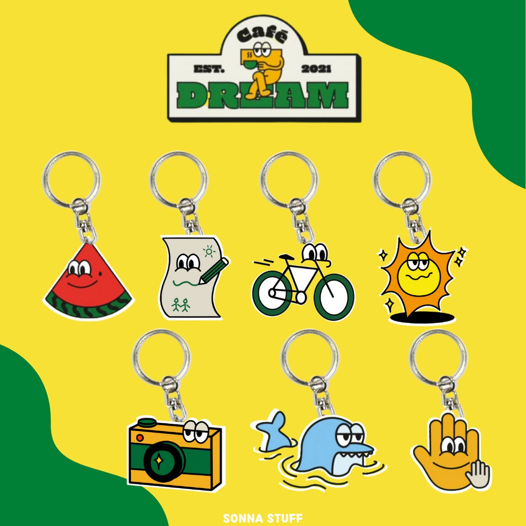 KEYCHAIN 7 DREAM CAFE NCT DREAM FANKIT | KEYRING ACRYLIC CAFE 7 DREAM NCT DREAM