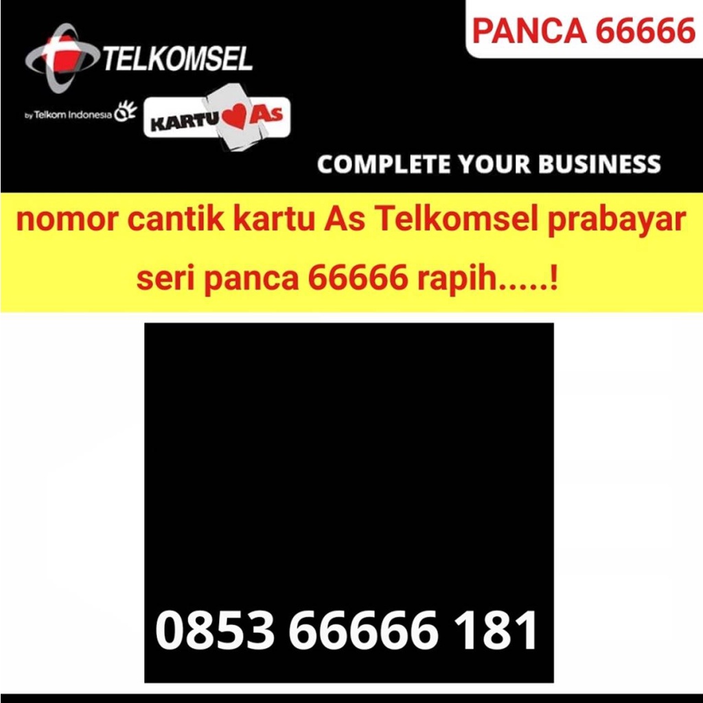 kartu perdana TELKOMSEL kartu As nomer cantik panca pilihan best price