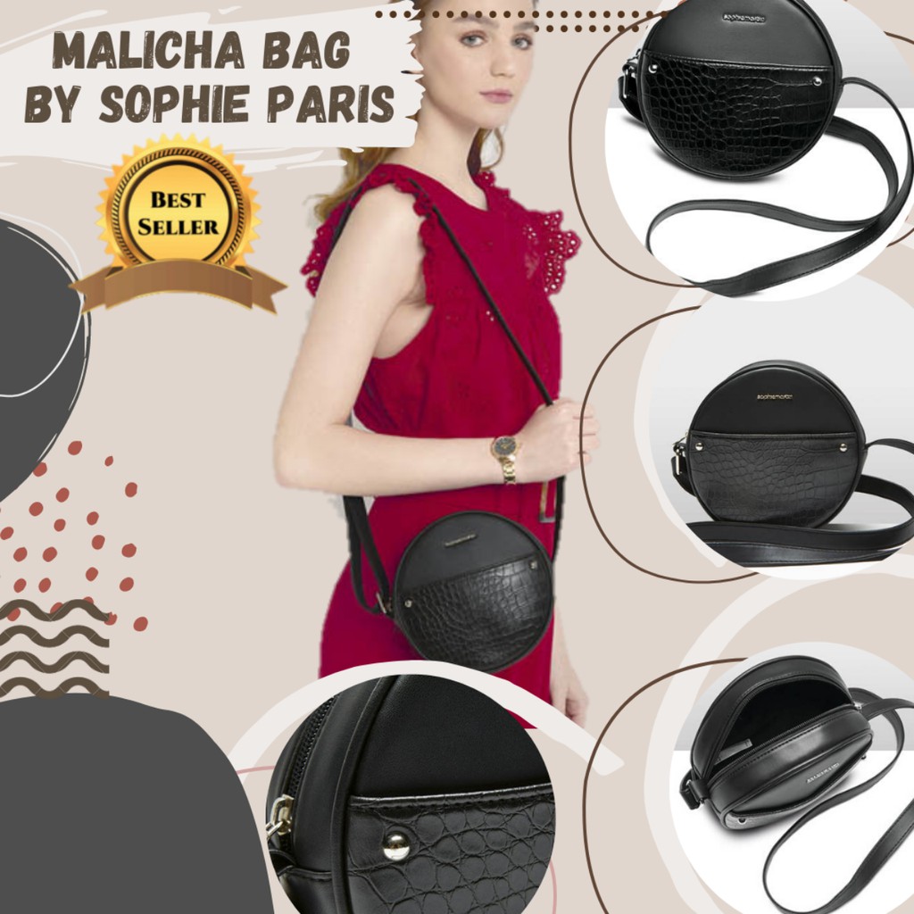 TAS SOPHIE PARIS WANITA MALICHA T6826B5 WARNA HITAM MURAH