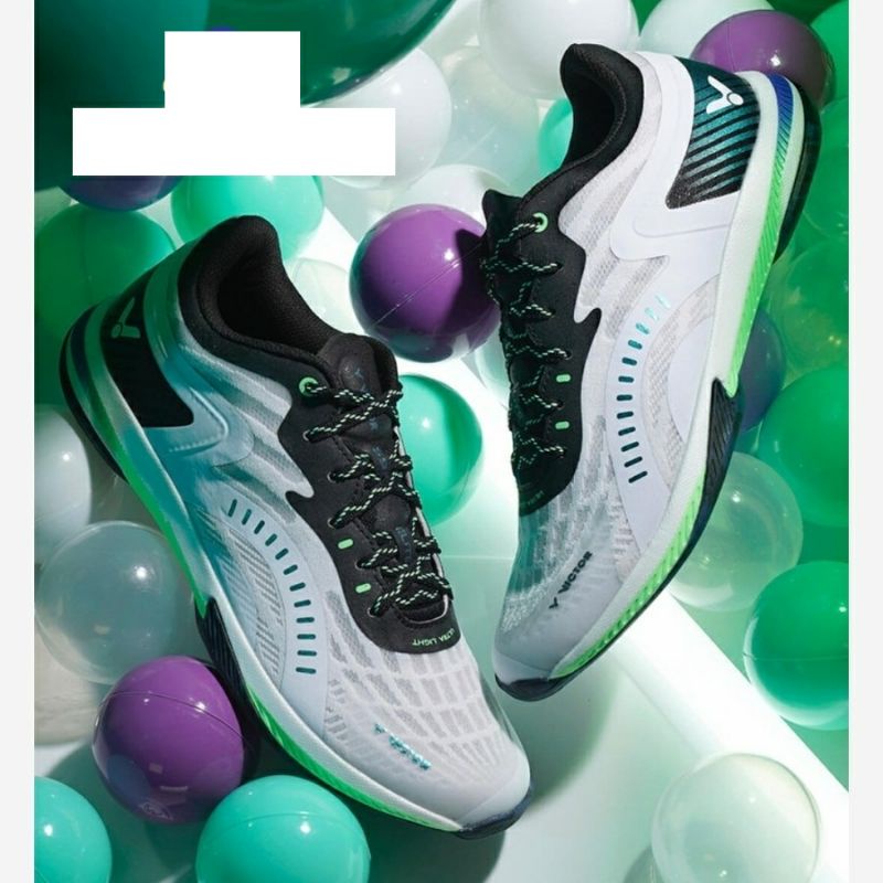 New Arrival   Sepatu Badminton Victor Terbaru 2022 Sepatu Badminton Victor Wanita Pria Dewasa White/