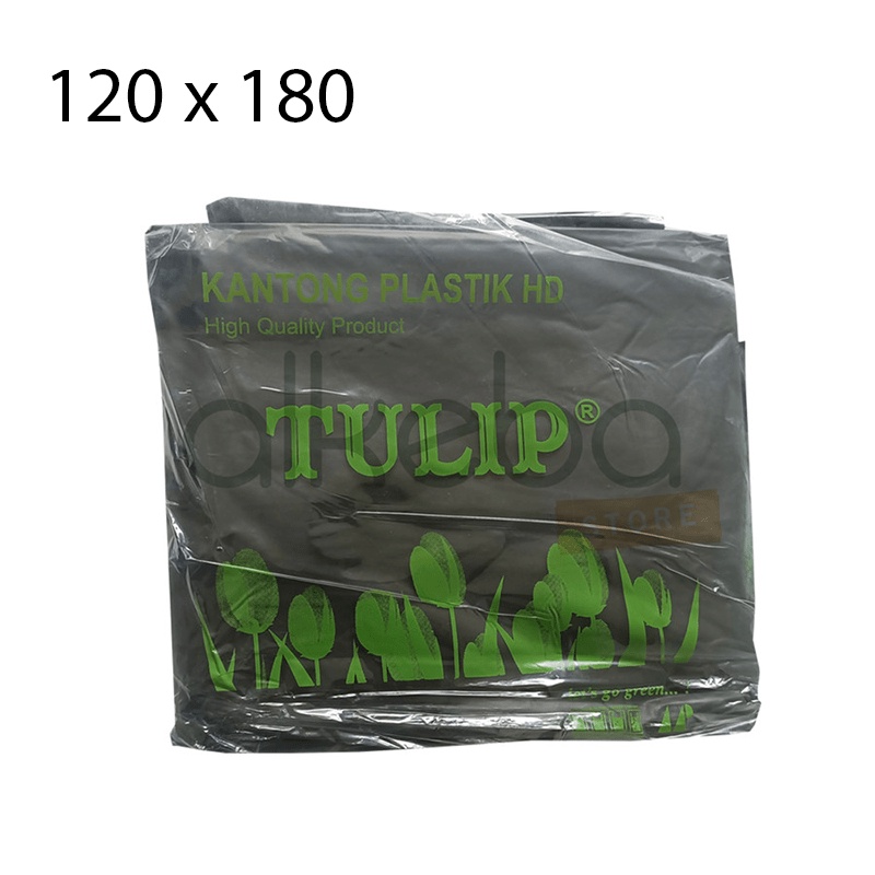 Trash bag Jumbo merk tulip 120 x 180 cm Trashbag Kantong plastik sampah ekstra size