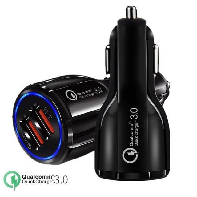 Car charger REAL 35w 6A Qualcomm QC3.0 2usb fast quick charging