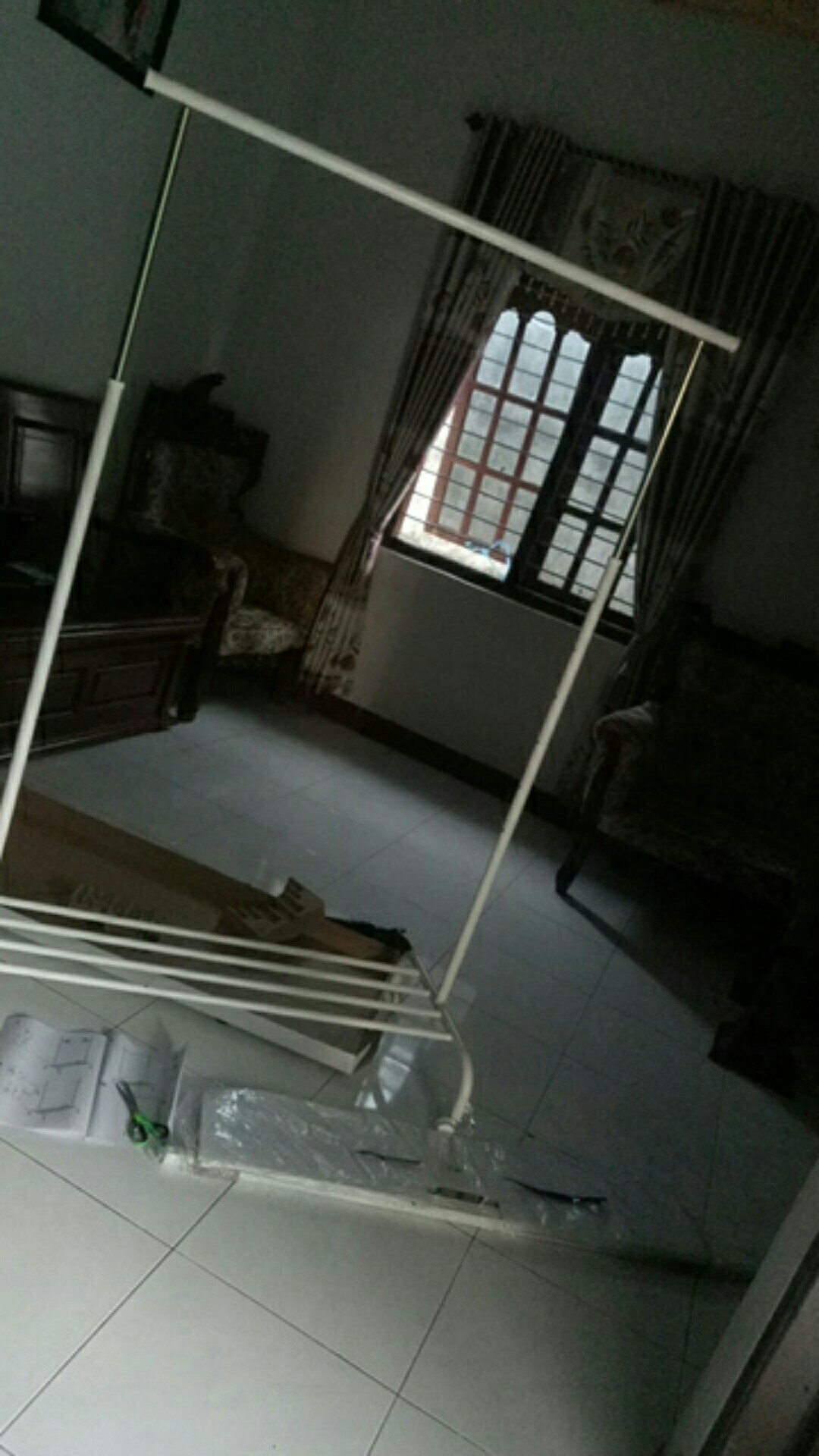 Ikea Rigga Rak Pakaian Putih