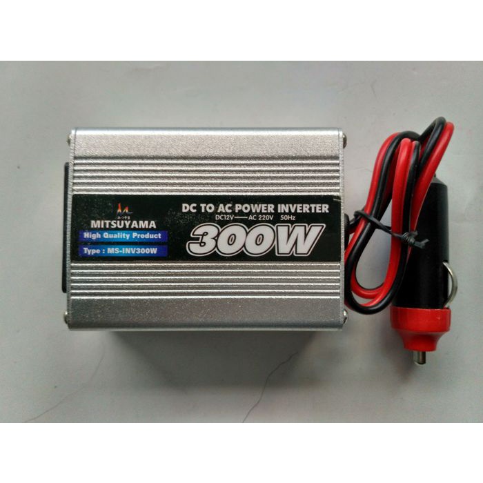 Power Inverter 300 Watt Mitsuyama DC to AC With USB 5 V / Inverter DC ke AC 300W Mitsuyama Power Inverter