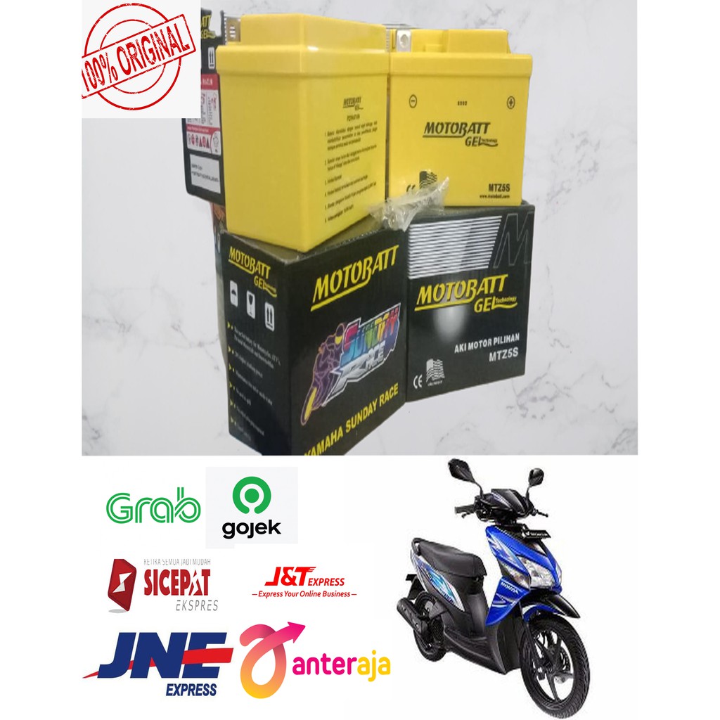aki motor honda vario 110 motobatt MTZ5S GEL asli ori aki kering
