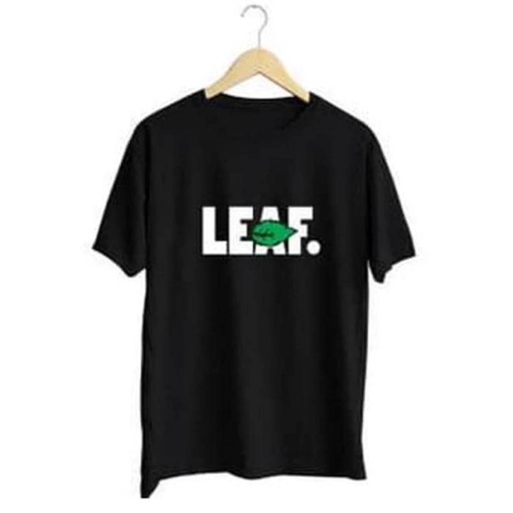 T-SHIRT BAJU KAOS DISTRO PRIA WANITA LEAF COMBED 30S