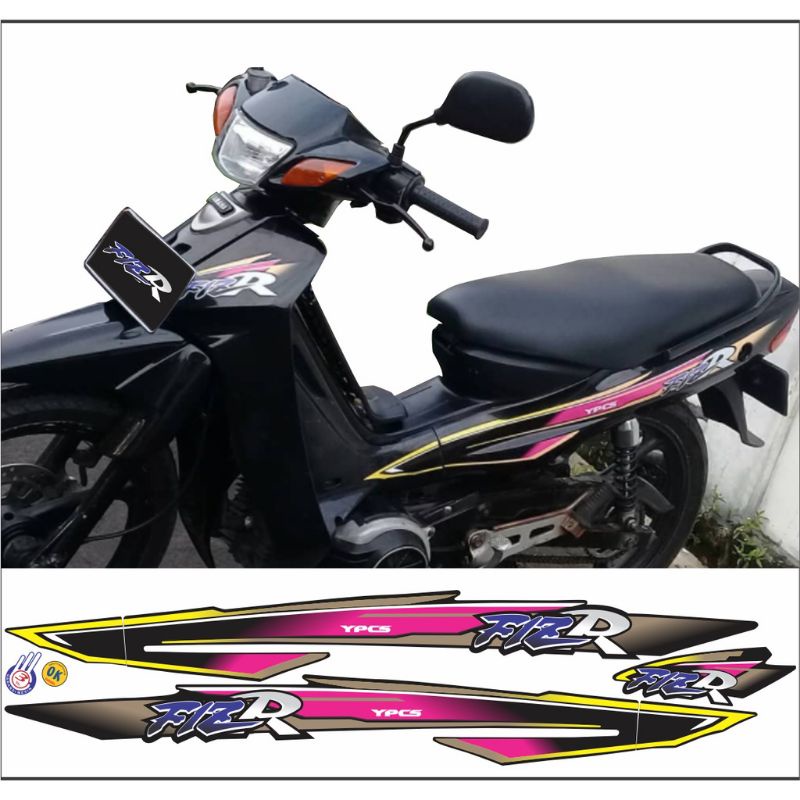 STIKER STRIPING FIZ R 1997/1998 HITAM FIZ R PREMIUM