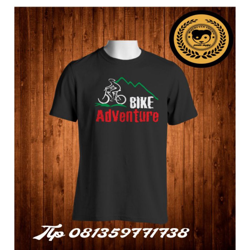 kaos bike adventure kaos sepedah santai