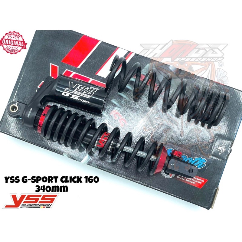 shock shockbreker YSS tabung G Sport smooth 340mm click 160 Vario 160