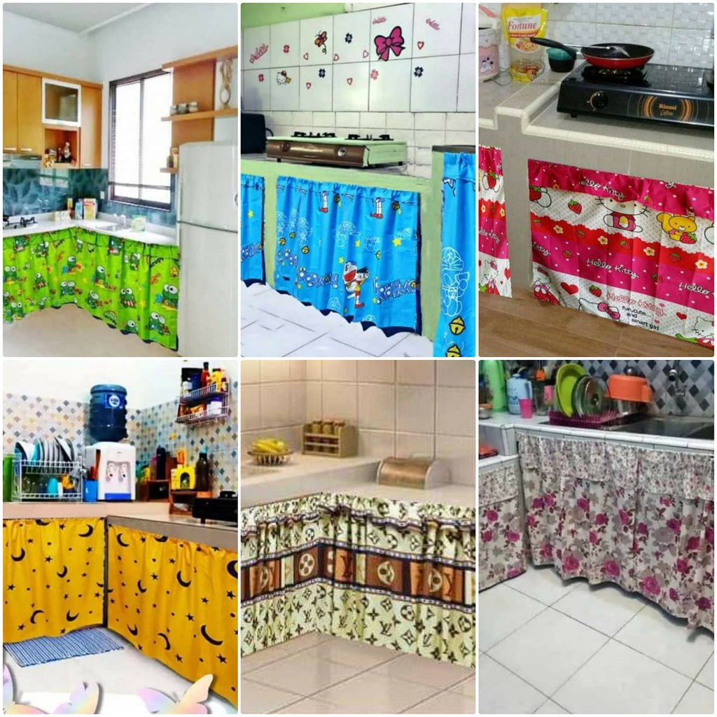 GORDEN KOLONG DAPUR MURAH | TIRAI KOLONG DAPUR | HORDEN KOLONG DAPUR MINIMALIS POLOS SHABBY PONI