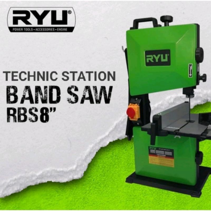 Bandsaw 8" Ryu RBS 8" atau Mesin Gergaji Kayu Bandsaw Ukir Triplek