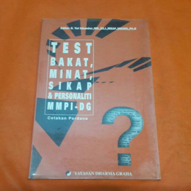 Test Bakat, Minat, Sikap & Personaliti MMPI-DG