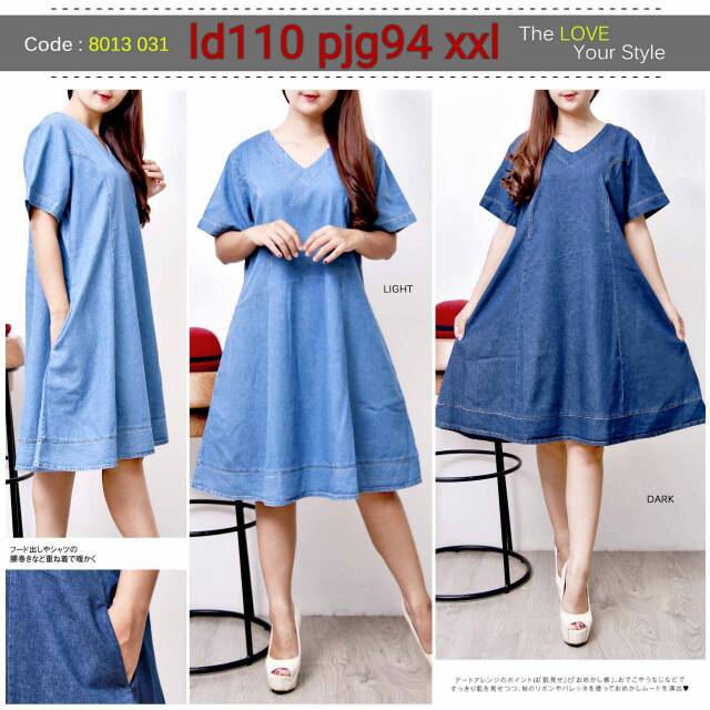 BAJU HAMIL JEANS / BAJU HAMIL MURAH / JEANS DRESS / BAJU MUSLIM / DRESS MURAH