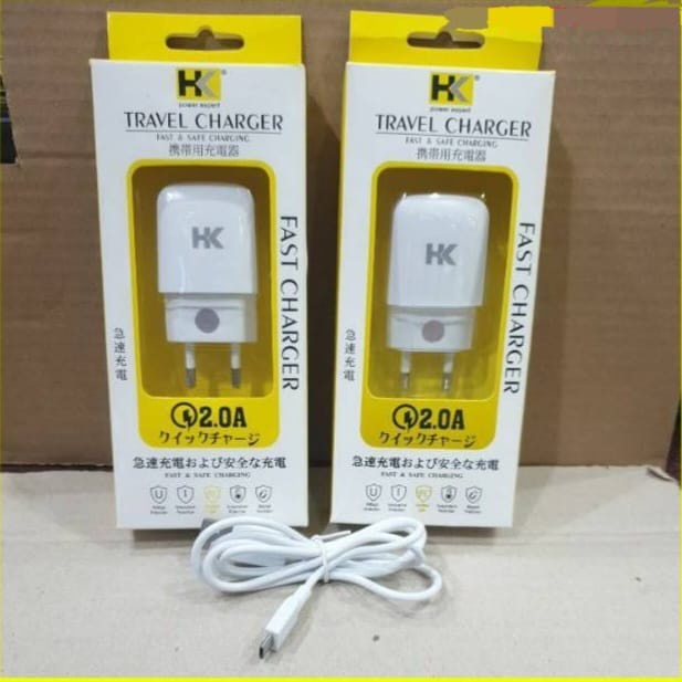 Adaptor Charger Cas HK PD27 USB &amp; Type C PD Batok Fast Charging Quick Charger 20W