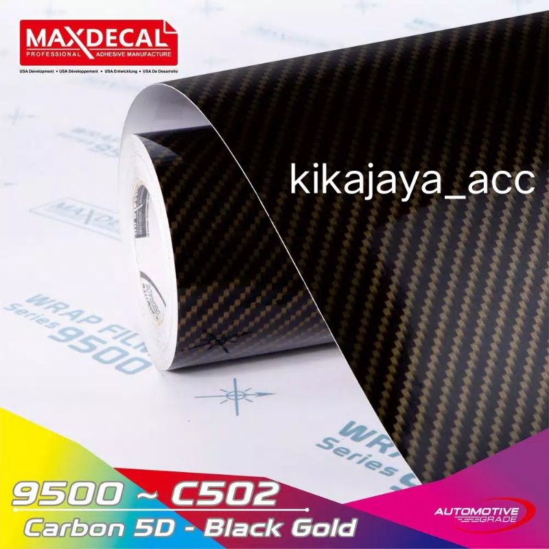 SKOTLET KARBON EMAS HITAM STIKER SKOTLET MOTOR MOBIL BLACK GOLD CARBON 5D STIKER LEMARI AQUARIUM MAX