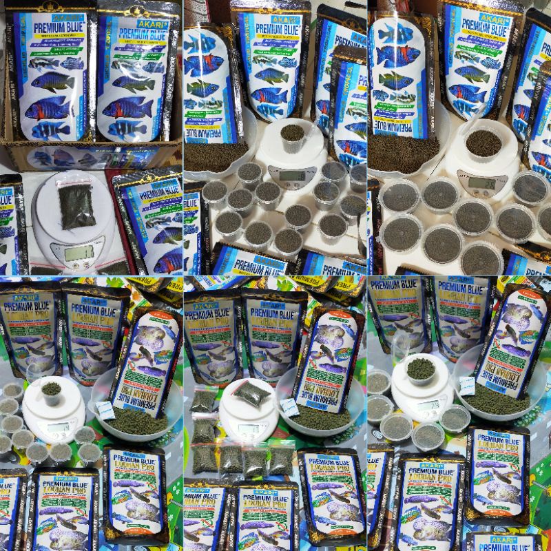Pelet Akari Premium Blue Repack ready size 1mm dan 2mm