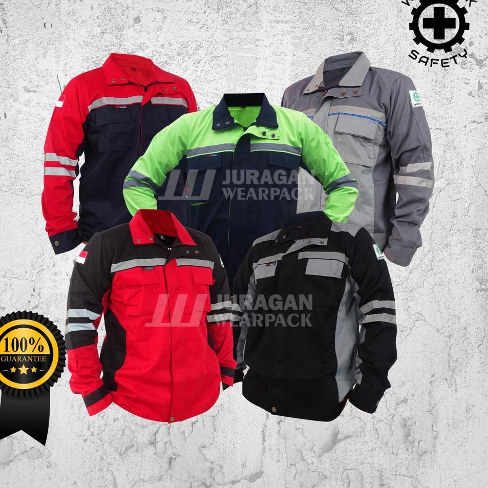Wearpack Semi jaket / Baju Kerja Safety K3 / Baju Safety Lengan Panjang 향
