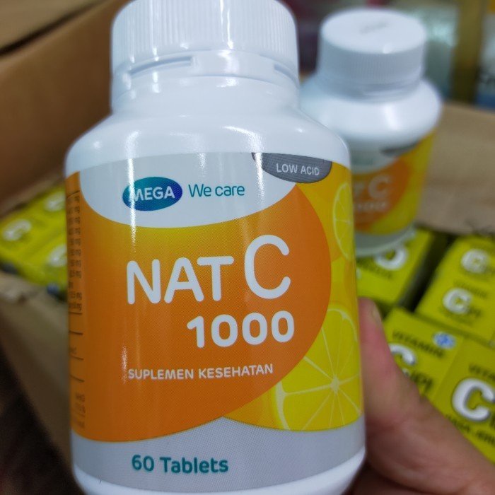 Mega We Care NAT C 1000 Mg 60 Tablet Vitamin C Daya Tahan Tubuh